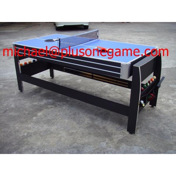 Manufacturer 84" Swivel Table 3 In 1 Combination Game Table Air Hockey Pool Table Tennis Table