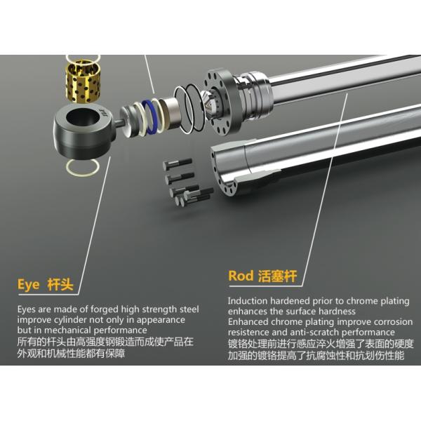 sumitomo SH130-5 ARM cylinder rod hard chrome piston rod pression honed tube high quality cylinders
