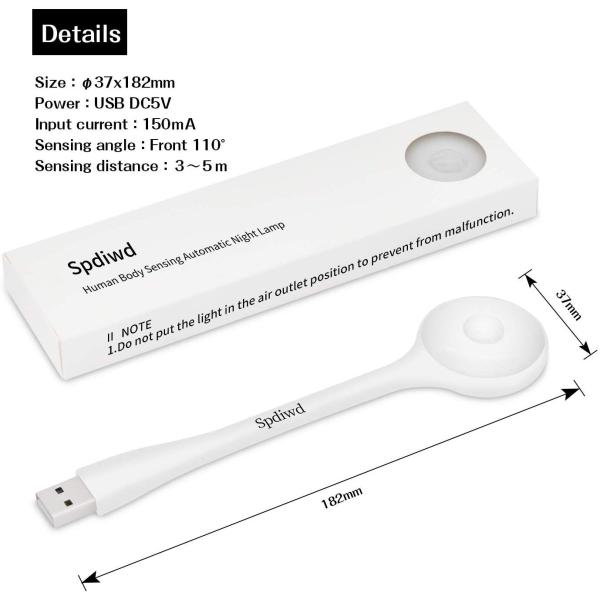 USB sensor night light