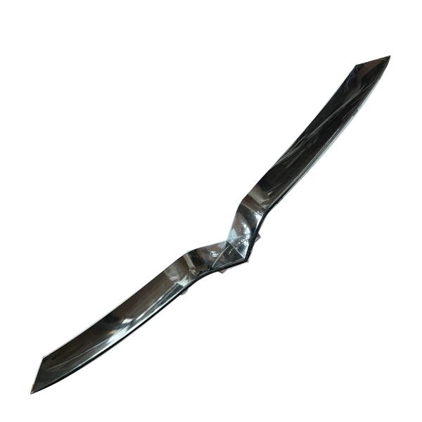 Fit for Tesla MODEL X Silver ABS Middle Net Bright Strip 1047022-00-C Car Accessories