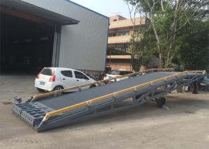 Cheap 2000mm Width Container Mobile Yard Ramp 10 Ton / 15 Ton Light Grey Color wholesale