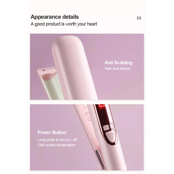 85W Ceramic Negative Ion Hair Crimping Iron With PTC Heater Hair Curling Wand