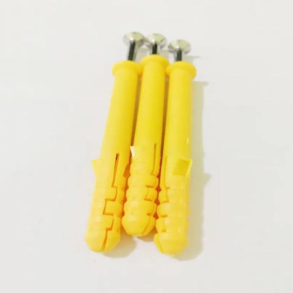 Load Capacity Expanding Screws Plastic Anchor With Mating Screw Nail Length 30mm-300mm Customized Color