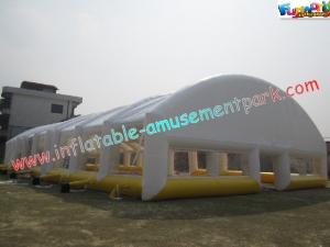 Cheap Waterproof Inflatable Party Tent 0.4mm PVC Tarpaulin With 31L x 16W x 6H Meter wholesale