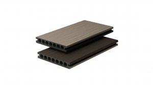 China Splinter Free Antislip Capped Composite Decking Outdoor Hollow Wpc Hollow Decking on sale