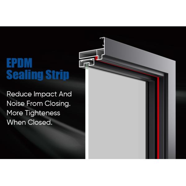 Single Layer Tempered Glass Kitchen Or Washroom Casement Glass Door Slim Frame