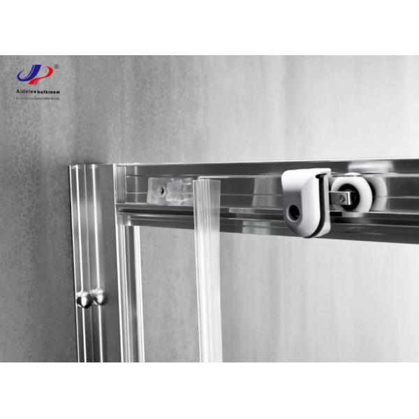5/6mm Sliding Glass Shower Doors 120*190cm Size Tempered Glass Aluminium Frame