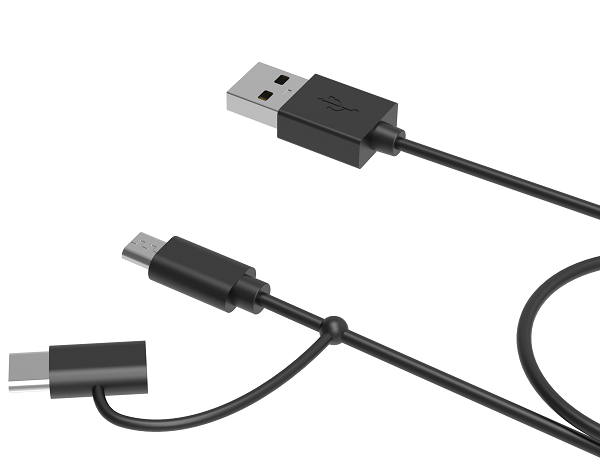 USB A To Micro 5V2.4A Multi charging cable 480Mbps Lightning C48