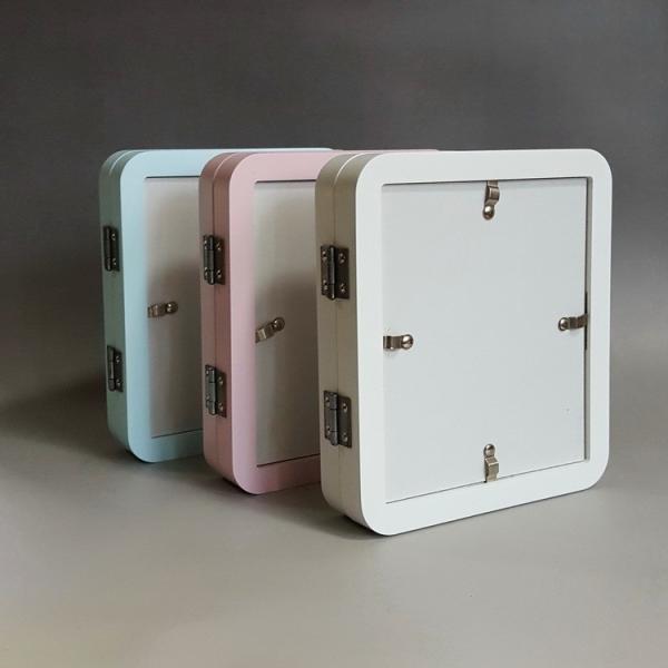 Wood Material Custom Photo Frame 12 Month Baby Handprint And Footprint Kit