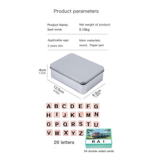 Kids Alphabet Phonics Games Learning Abc Magnets Toys Toddler Cvc Word Games Magnetic Letters Flash Cards