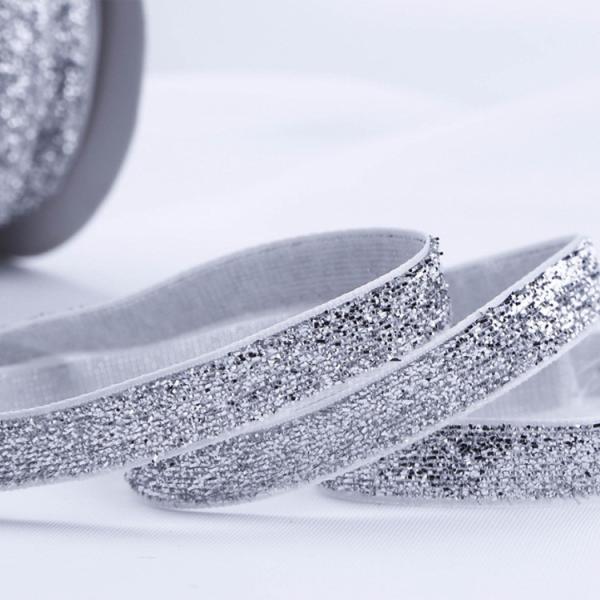 Stretch Velvet Present Wrapping Accessories 1 Inch Glitter Elastic Metallic Costume Decorations