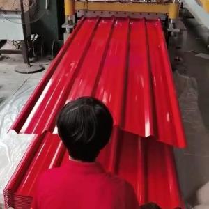 China T Type Prepainted Roofing Sheet 0.105-0.8mm Zinc Corrugated Roofing Sheet on sale