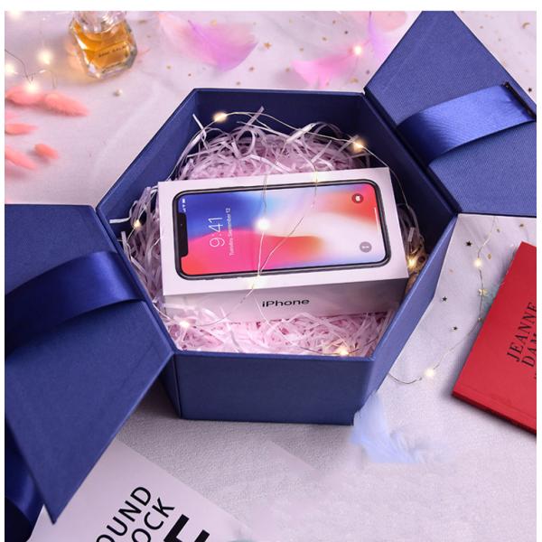 Custom cardboard packaging box wholesale valentines day gift heart shaped gift box with ribbon