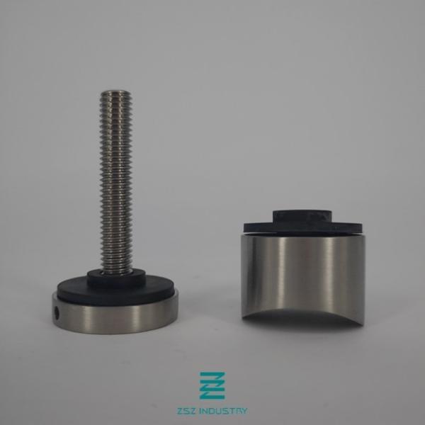 Stainless Steel Standoff Handrail Pipe Clamps Satin / Mirror Surface Treatment