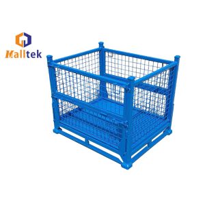 China Transport Storage Steel Wire Stacking Mesh Pallet Cages on sale