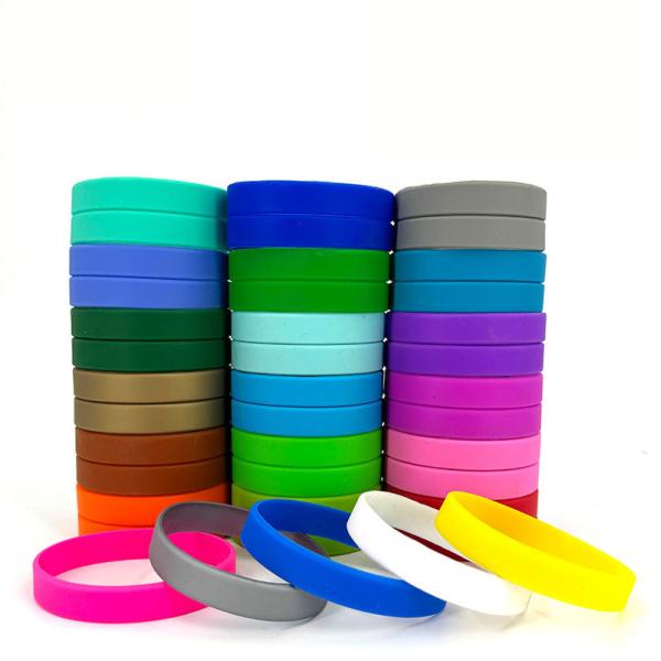 Custom Logo Printed Silicone Wristbands Multi Style Silicone Bands for Promotion and Advertising