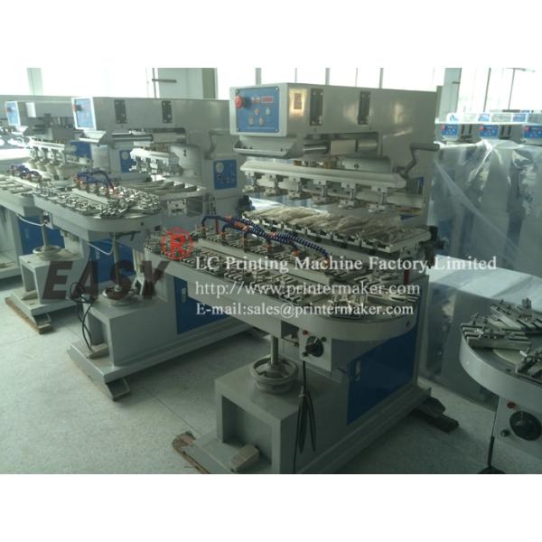 Six Color Ink Cup Pad Printer with Conveyor