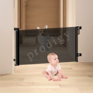 Cheap 3 Meter Metal Retractable Baby Safety Door Gate wholesale