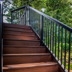China Simple Design Outdoor Aluminium Railings Balcony / Stair Balustrade on sale