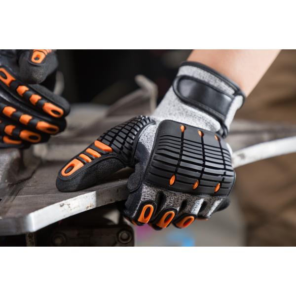 General Maintenance Seamless Machine Knitted 13G High Impact Safety Gloves