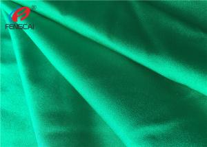 Cheap Green Nylon Lycra Swimwear Fabric , Nylon Spandex Blend Fabric Dull Surface wholesale
