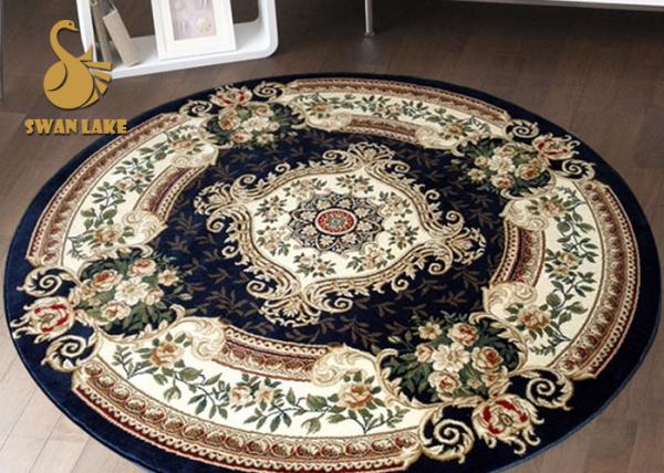 Quality Various Styles Anti Static Round Area Rugs Persian Style Slip Resistant for sale