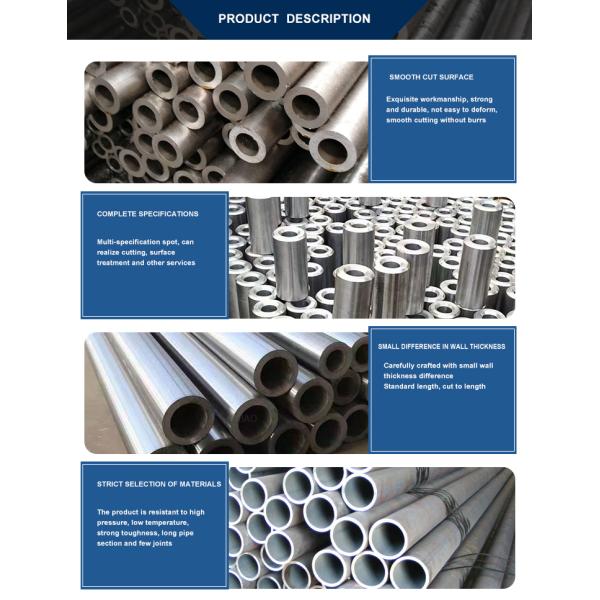 Chemical Fertilizer Pipe Api 5l 219mm Diameter 6mm Thick Wall Carbon Steel Seamless Round Pipe for Oil and Gas Pipeline