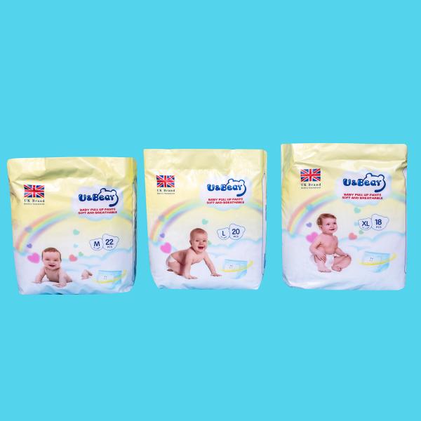 Japan SAP Pull Up Baby Diaper 3d Leak Prevention Wetness Indicator Nappies