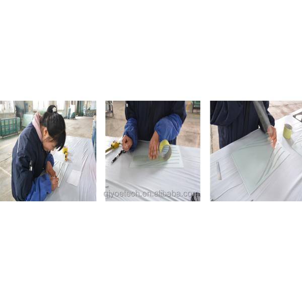 Stained Glass Kitchen Flat Shape Glass Printing Interior Door in 6mm Hollow Decorative