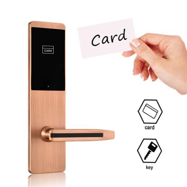 Security Intelligent Hotel Keyless Swipe Card Door Lock For Hotel Project