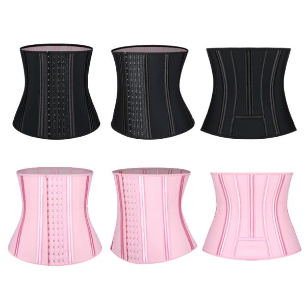 Waist Cinchers 100% Latex 20 Steel Bone Postpartum Body Shapewear Women Waist Trainer
