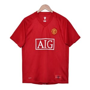 Cheap 2007-2008 Season Manchester United Home Jersey Classic Replica Customized wholesale