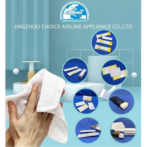 100% Cotton Disposable Lemon Scent Oshibori Towel For Restaurant