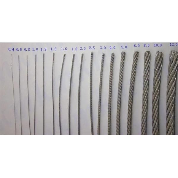 Flexible Stainless Steel Wire Rope Coated with Nylon PU PVC Standard AiSi SS304 SS316