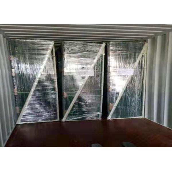 Economical 3D Folded V Shape Welded Wire Mesh Fence Panels With 55x200mm Mesh