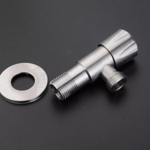 Stainless steel toilet bath fittings 1/2 wall mounted hand controlled bathroom water stop black kitchen corner valve