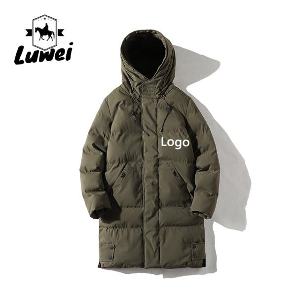 Outdoor Men Winter Coat Jacket Hoodies Thick Cotton Bubble Coats With Pockets