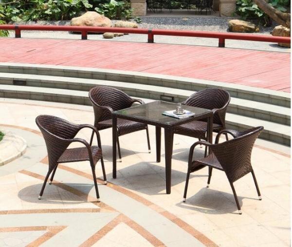 Quality Hot Modern PE Rattan Chair Aluminium Outdoor Garden wicker table and chairs sets for sale