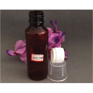 Brown PET Safety Cover 120ml Plastic Liquid Medicine Bottles