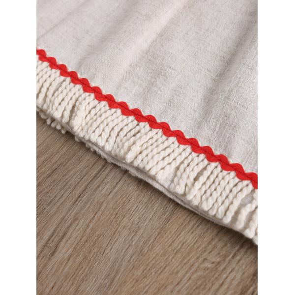 Cotton Ethnic Bohemian Style Girl Child Short Skirt Suit 3Y-8Y