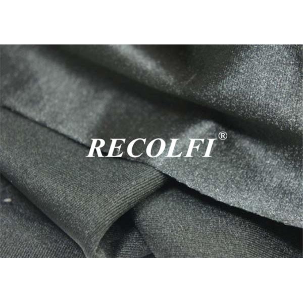 Metallic Grey Silk Glossy Spandex Workout Leggings Functional Cooling Sustainable