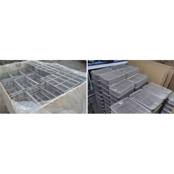 400*600mm 600*800mm SS Wire Mesh Tray Medical Filter Box SS Mesh Tray