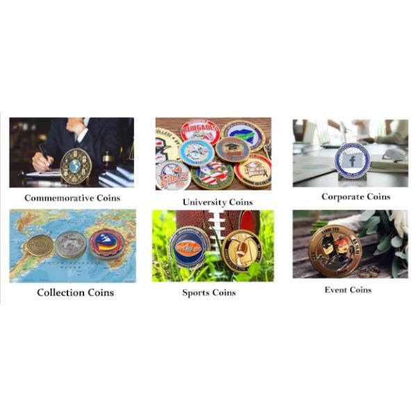 3D Zinc Alloy Silver Brass Copper Souvenir Challenge Coin Collection Coins 2mm 3.5mm 6mm