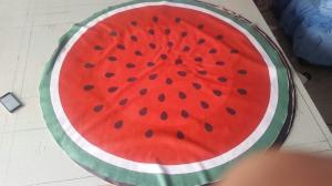 Cheap watermelon round beach towel kiwi round beach towel round grapefruit beach towel wholesale