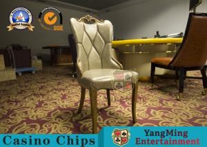 Cheap Restaurant / Living Room Simple PU Leather Casino Gaming Chairs With Solid Wood Frame Korean  Hotel wholesale