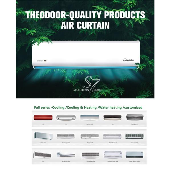 2025 Theodoor 12V-24V DC Truck /Bus Compact Air Curtain Fan Overhead Doors
