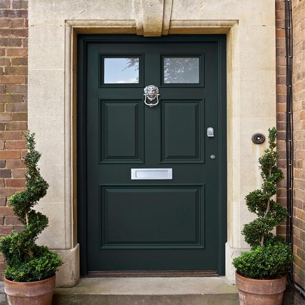 Commercial Solid Wood Interior Doors With Glass , Solid Wood Front Doors For Homes