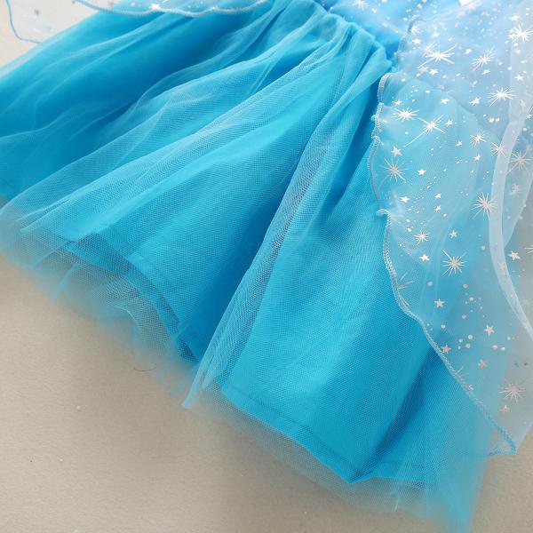 120CM Elf Light Blue Mesh Children'S Dress Clothing For Toddlers