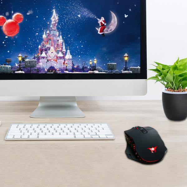 7 Keys 4 Adjustable DPI 50uA 2480MHZ CW200 3D Gaming Mouse