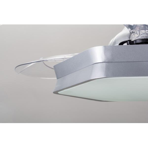 EMC Fast Speed 42" Dimmable Retractable Ceiling Fan Light With Collapsible Blades